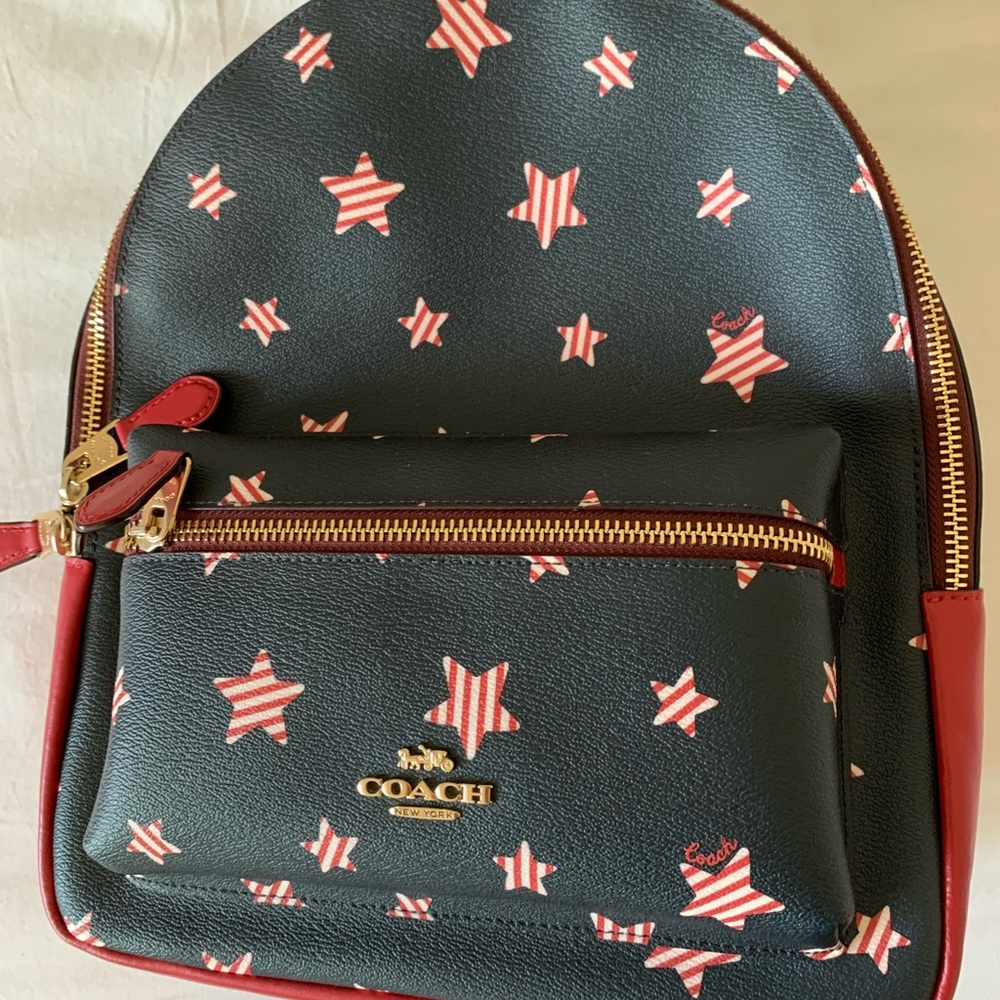 Coach medium Charlie backpack with Americana star print